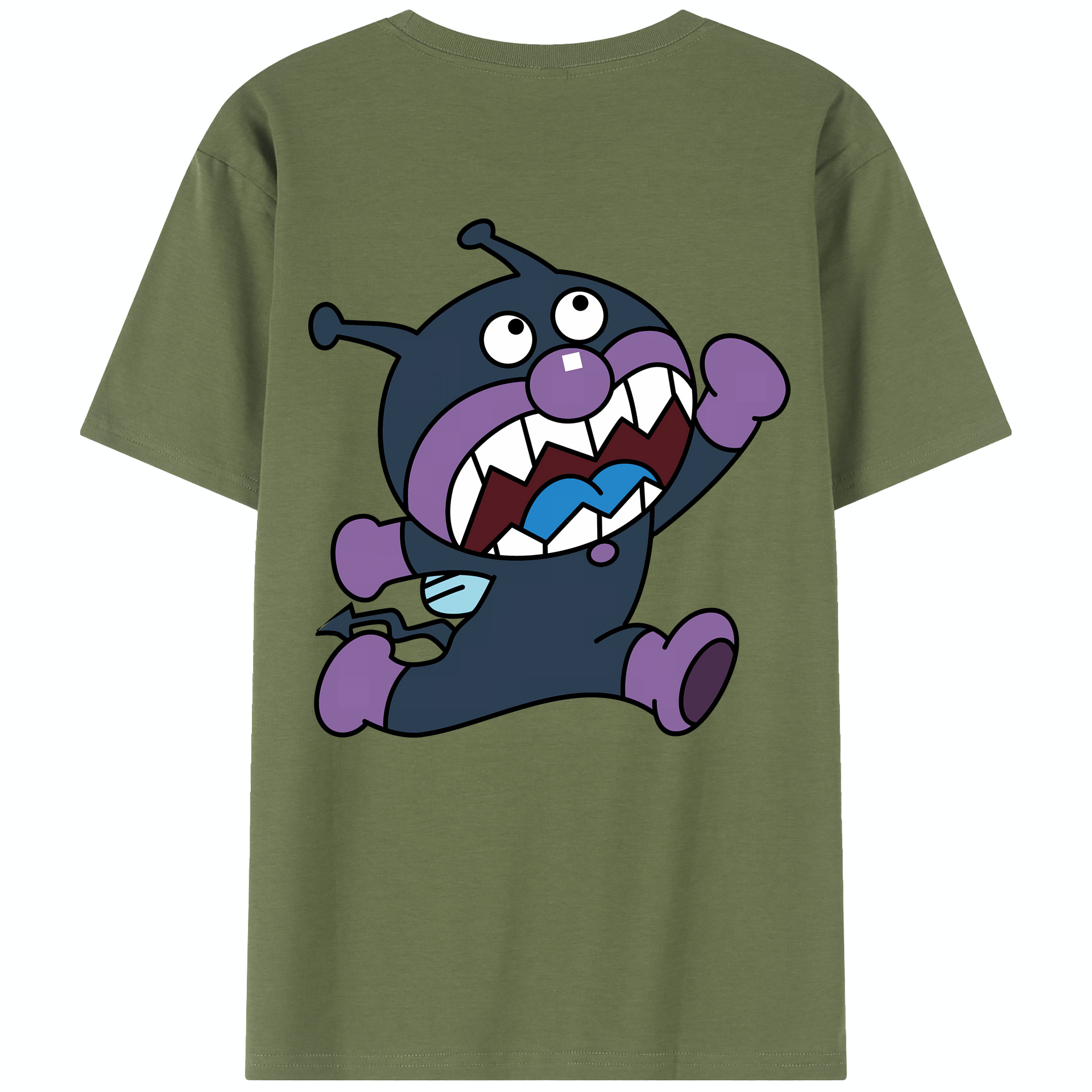 （画像用） アンパンマン Anpanman 綿100％半袖Tシャツ（背面プリント）